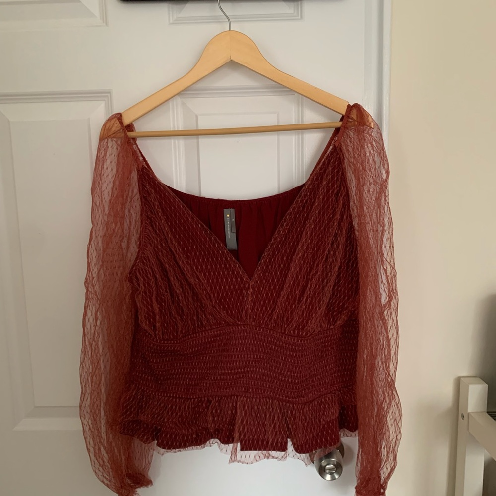 Anthropologie party top